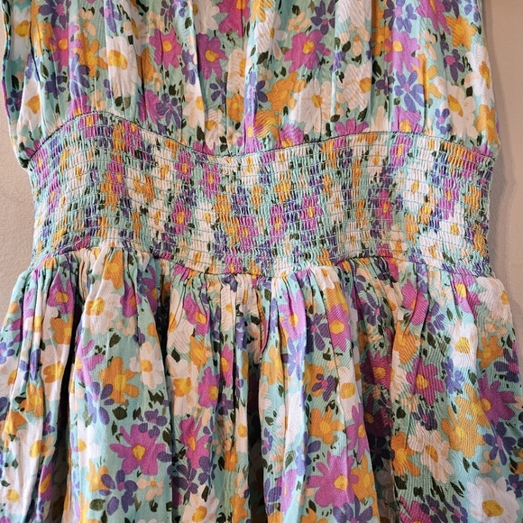 NWT Patrons Of Peace Daisy Sundress Floral Print Mini Feminine Sun Dress Size XS - Picture 8 of 15